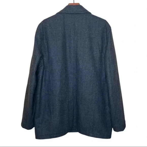 Black Rivet Glen Check Wool Blends Gray Winter Jacket Size XL - Picture 2 of 12